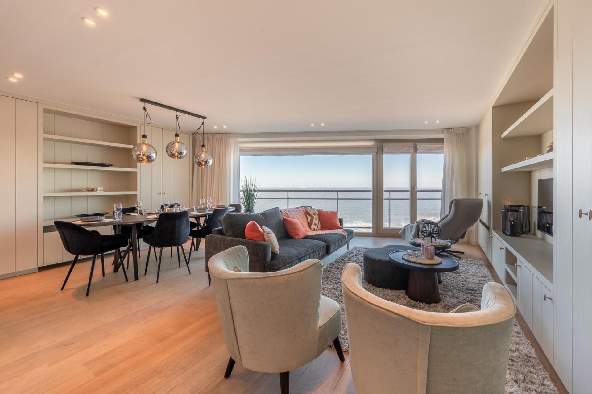 7E Verdiep Appartement Op De Zeedijk In Knokke Voor Max 6 Personen Exterior foto